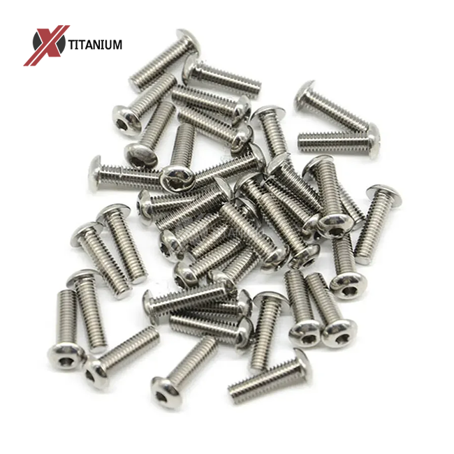 Grade 5 titanium Alloy Metric Screw M2 M3 